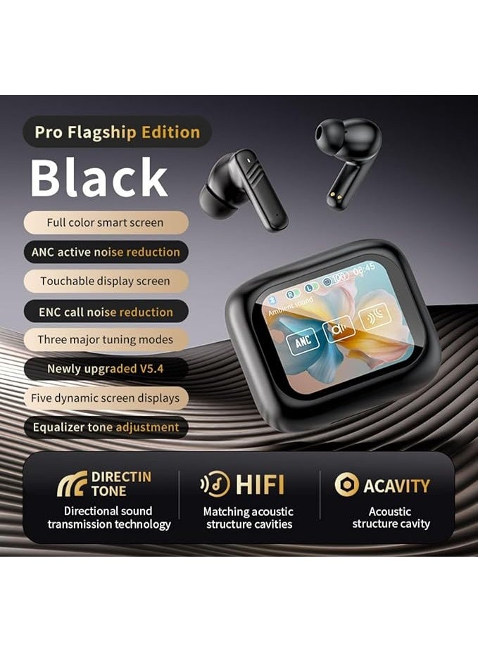 SOL LX-10 Earbuds with LED Touchscreen, 144 Language Real Time Translator Two Way Translation, with HD Call/Music, Black - Image 3